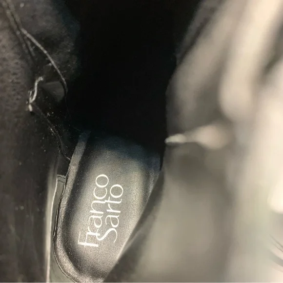 Franco Sarto Caleb Leather Booties square toe size 9M black leather mid ankle - Picture 7 of 9